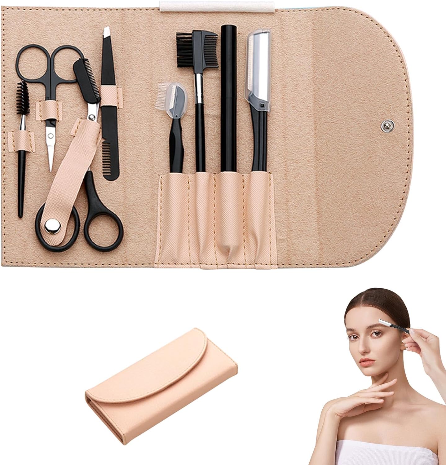 8PCS/SET Professional Eyebrow Shaping Grooming Kit 